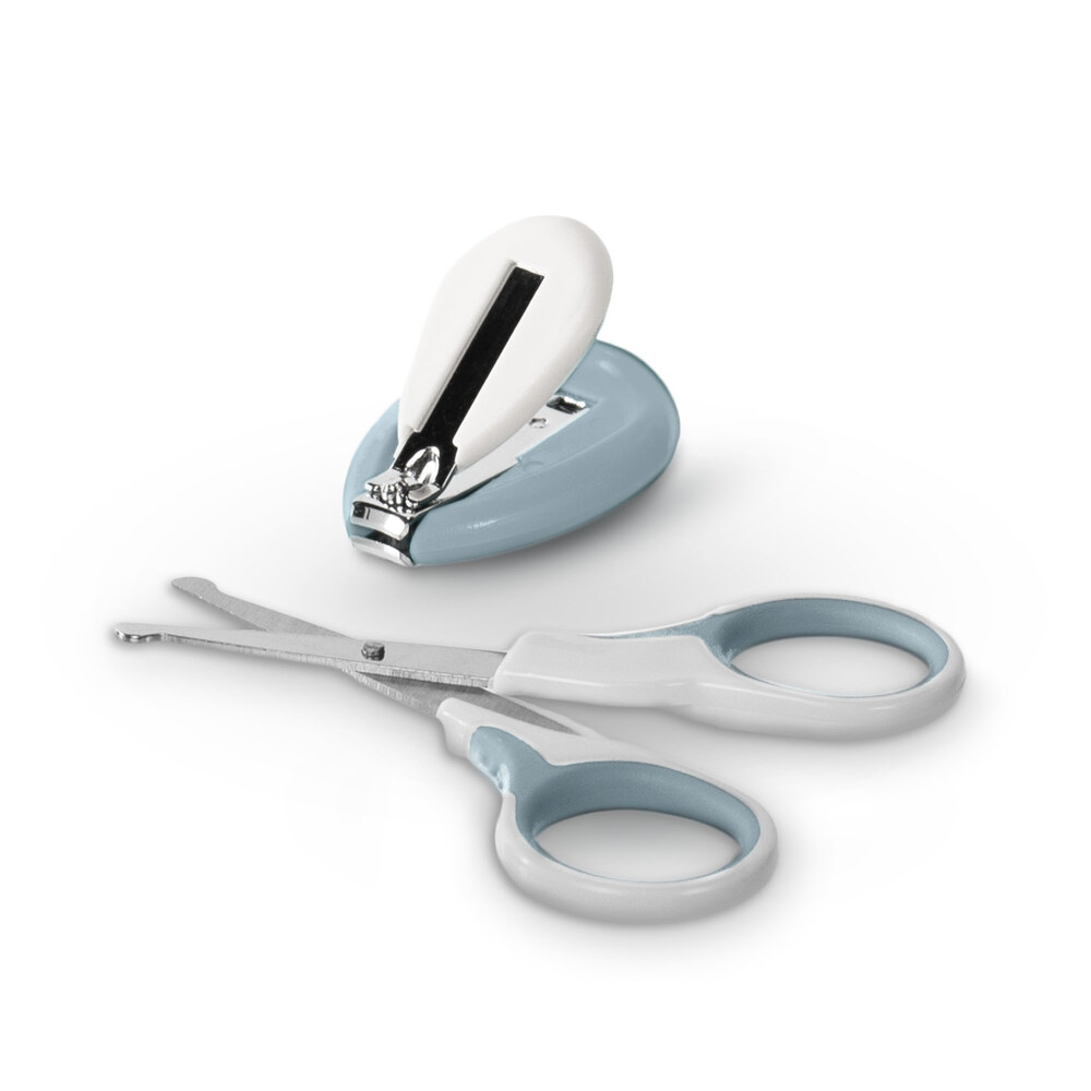 Baboo - Manicure Set - Scissors & Nails Clipper - 0m+ - Blue Haze