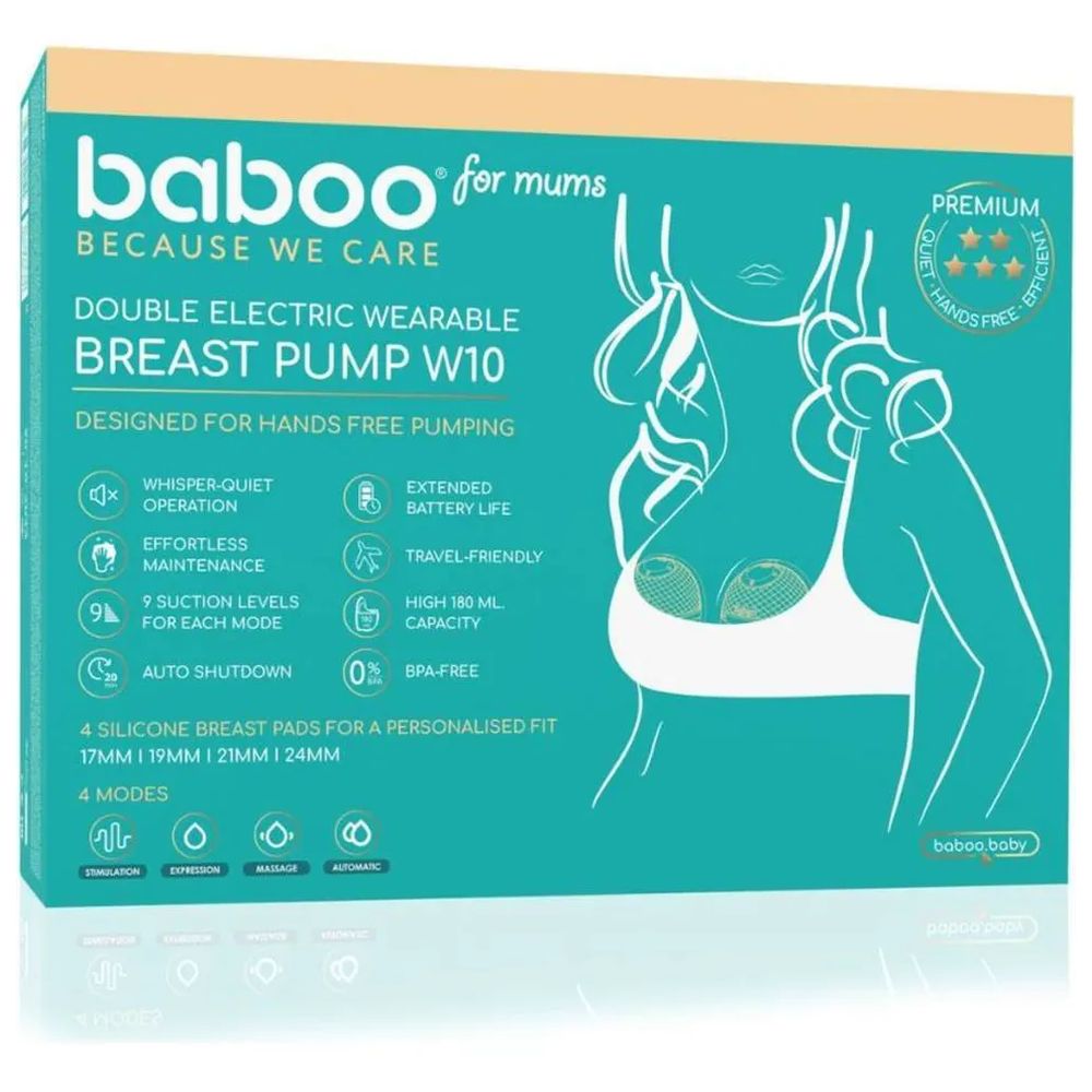 Baboo - Double Electric Wearable Hands-free Breast Pump - Cacao