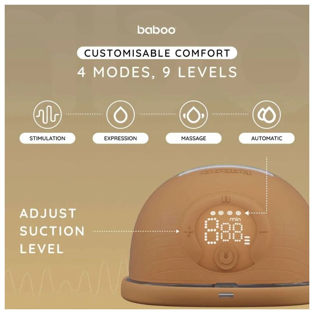 Baboo - Double Electric Wearable Hands-free Breast Pump - Cacao