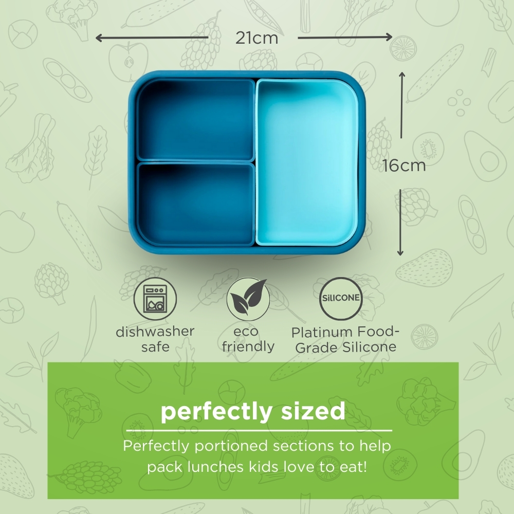 Lunchbots - Large Build-A-Bento - Octopus Blue