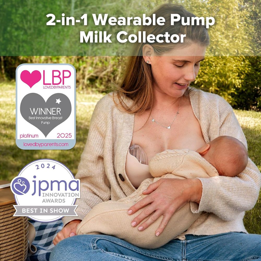 هاكا - شفاط الحليب شيل عدد 2 مع كيس تعقيم - 750 مل