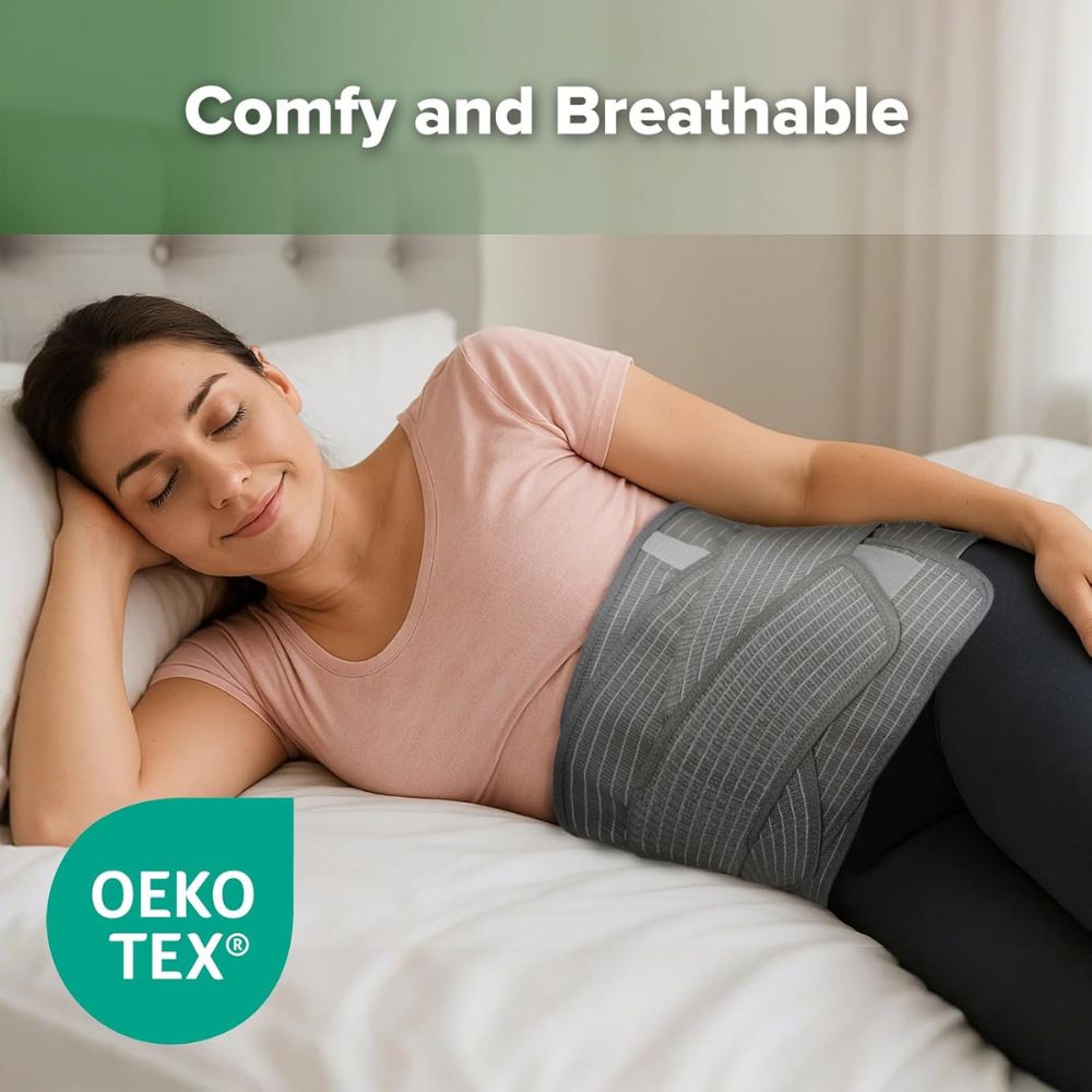 Haakaa - 3-in-1 Pregnancy and Postpartum Abdominal Belt - Grey