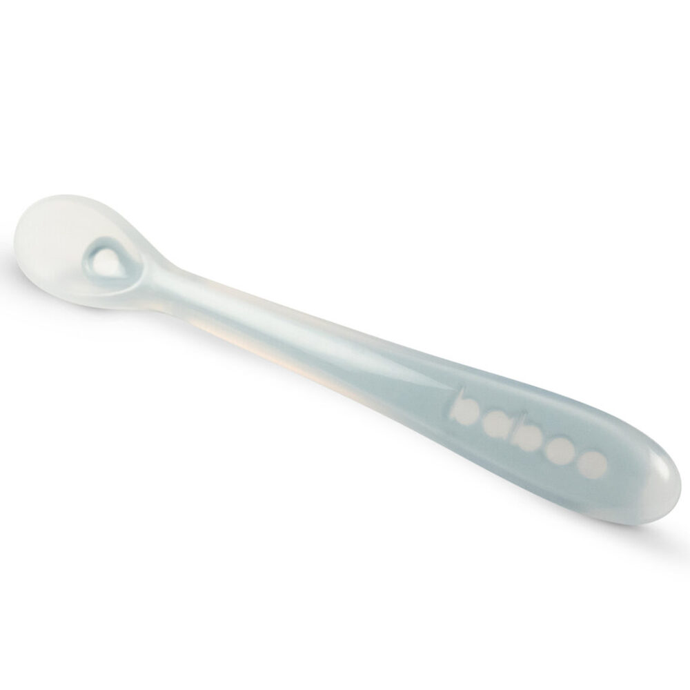 Baboo - Silicone Spoon - Blue - Pack Of 2