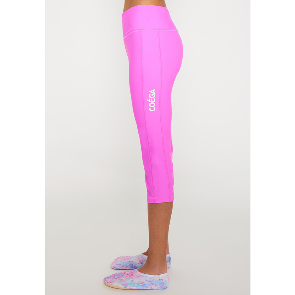 Coega Sunwear - Girls Youth 3/4 Tights - Purple Abstract Drops