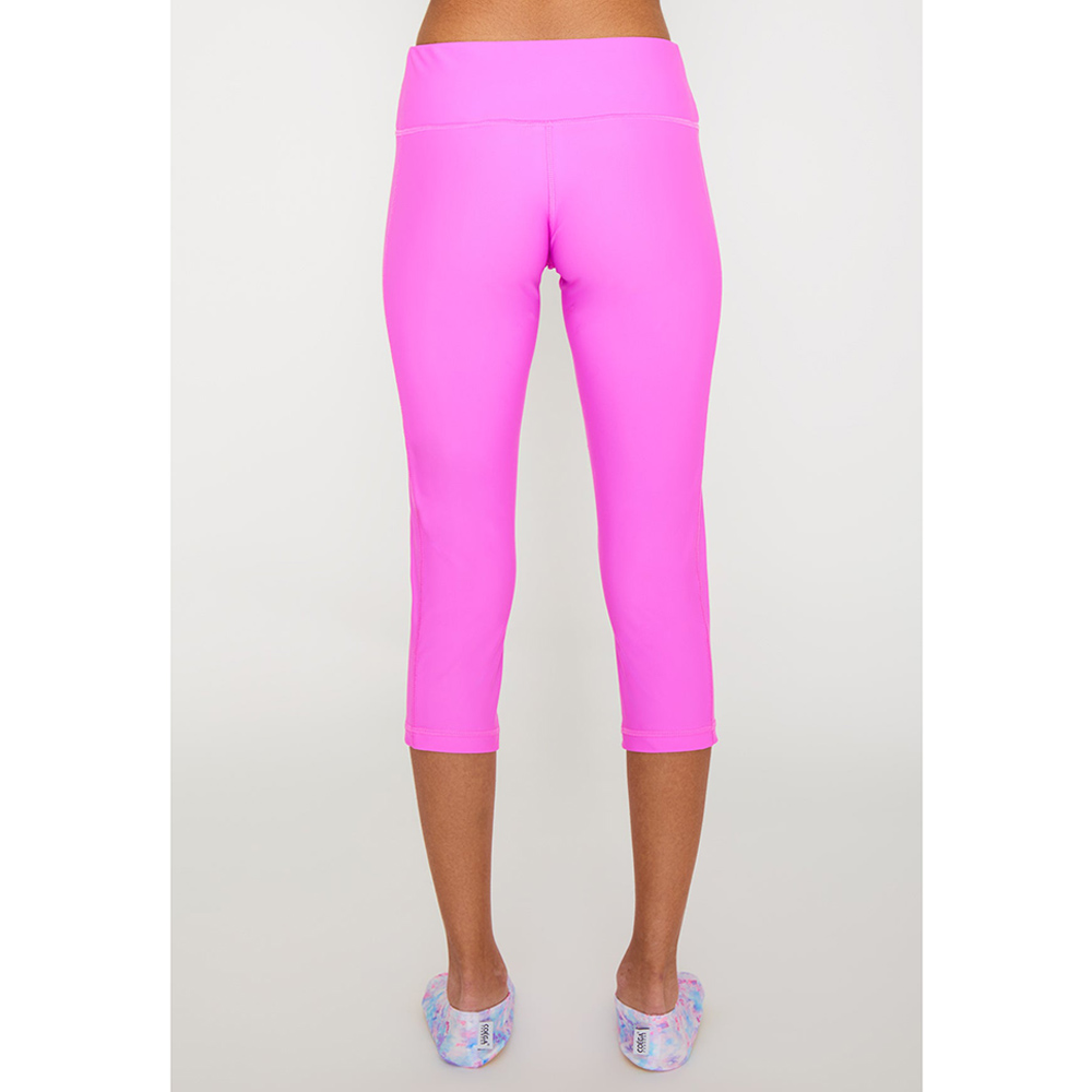 Coega Sunwear - Girls Youth 3/4 Tights - Purple Abstract Drops