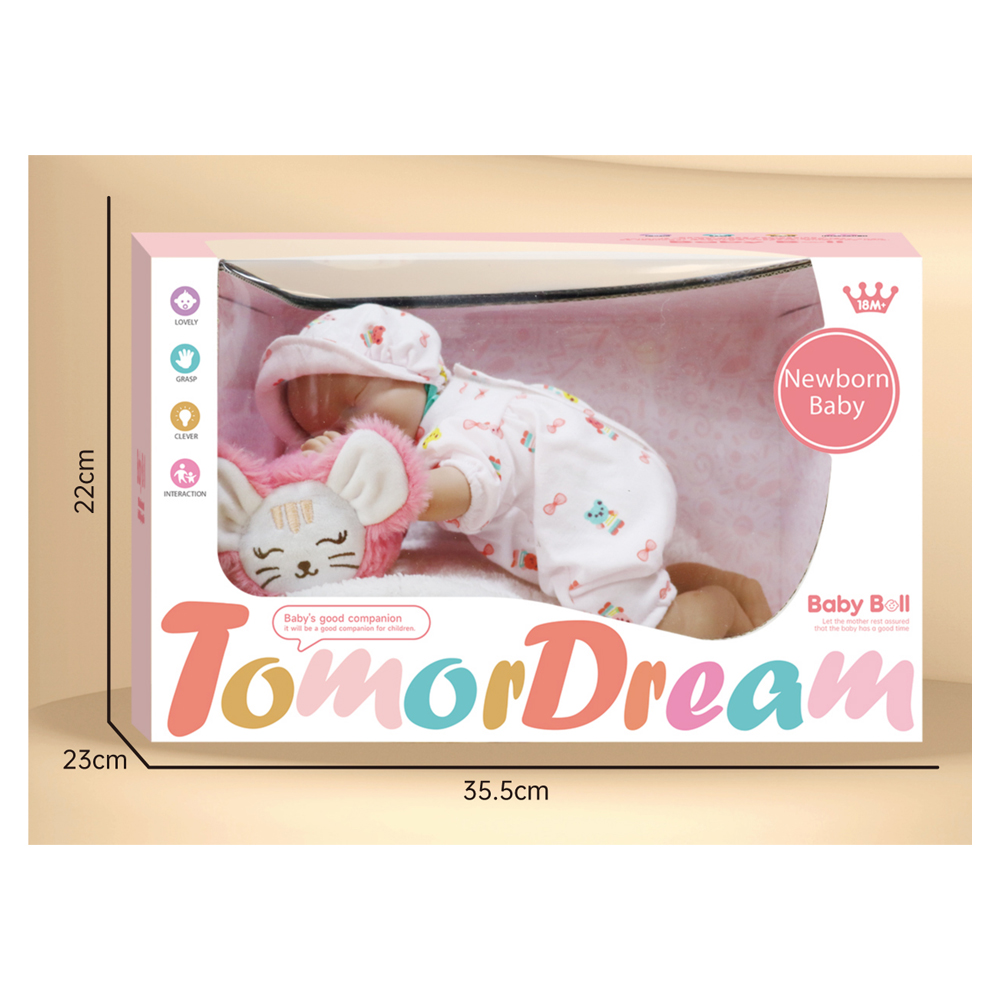 Stem - Sleeping Baby Doll 12-inch - Pink