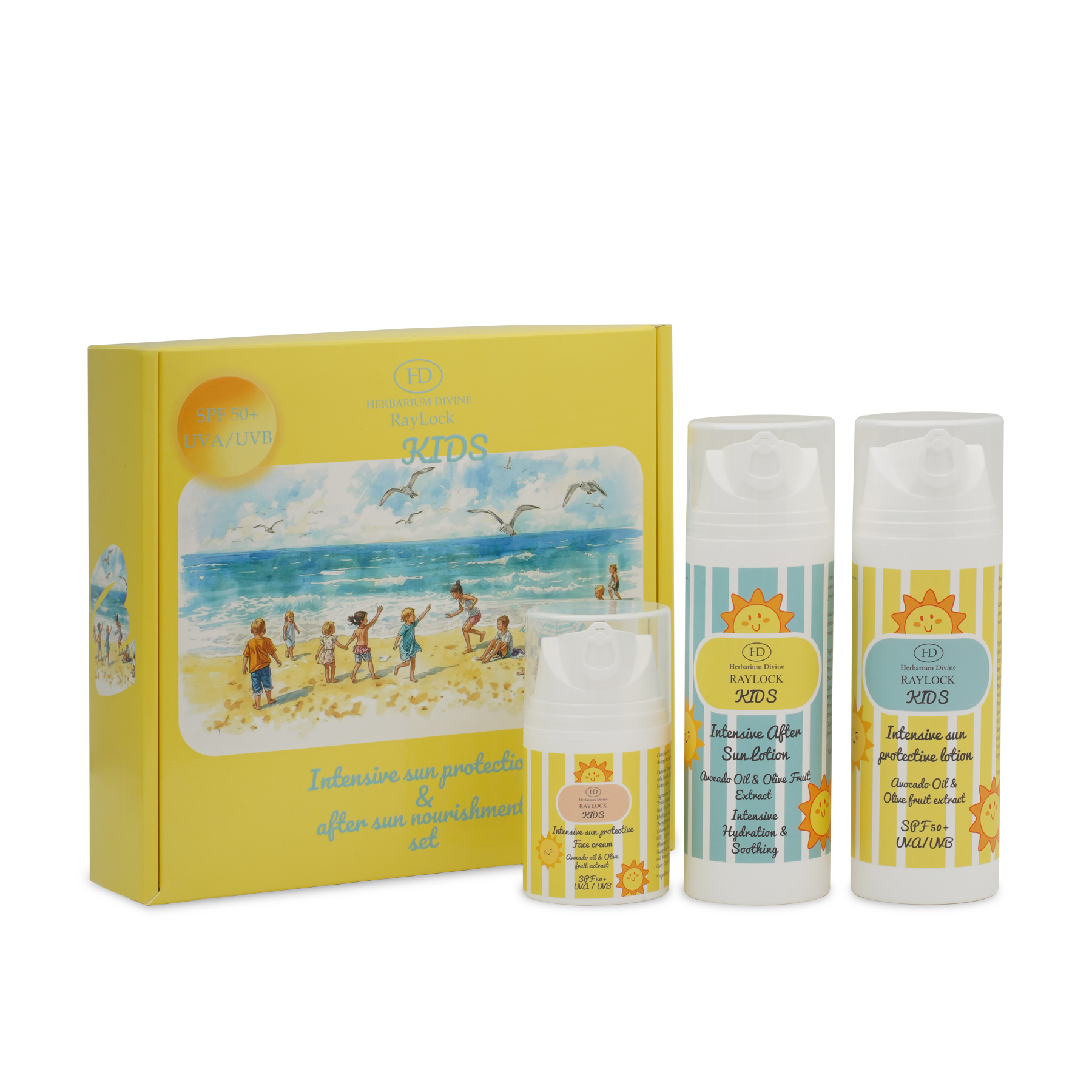 Herbarium Divine Raylock Kids Suncare Set - Pack Of 3