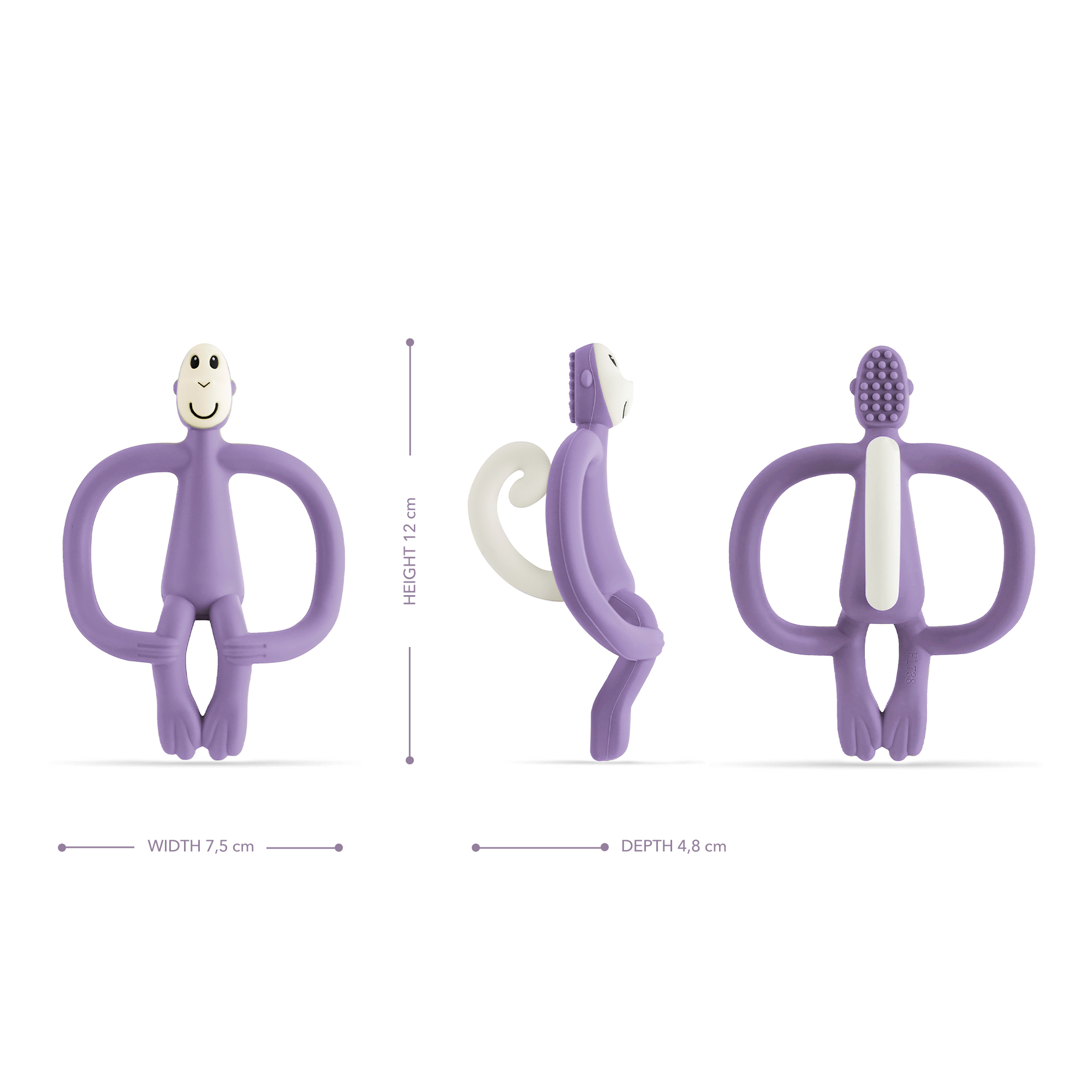 Matchstick Monkey - Original Teether - Purple