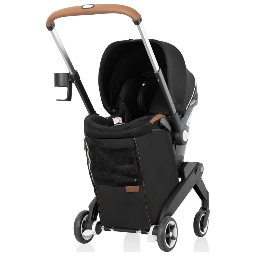 Evenflo - Gold Shyft Dualride With Carryall Storage Infant Car Seat And Stroller - Onyx Black