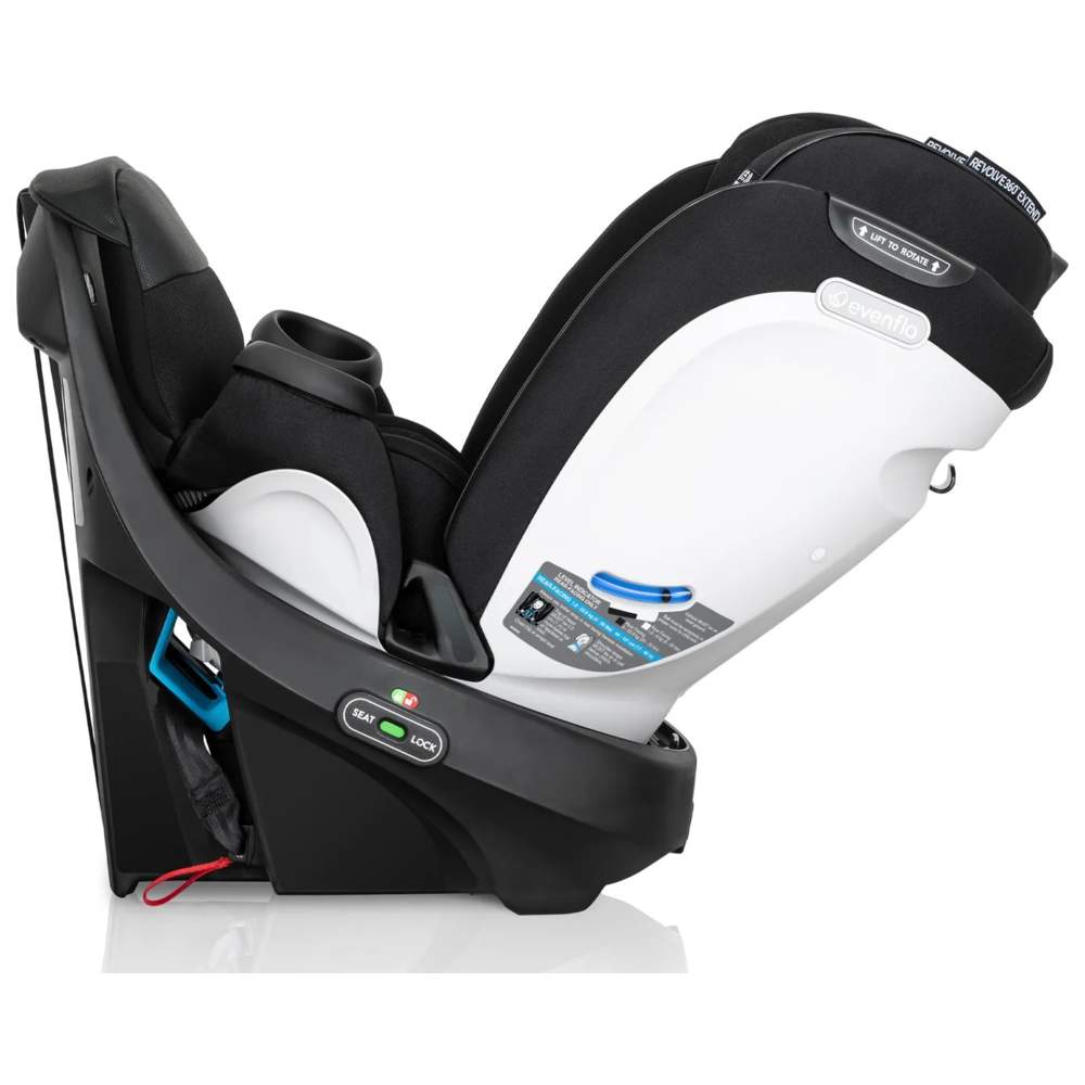 Evenflo - All-In-one Gold Revolve360 Extend Rotational Car Seat With Sensorsafe - Onyx Black