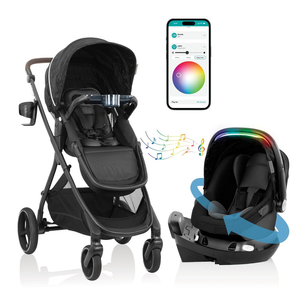 Evenflo - Shyft Intuiti+ Travel System - Dubhan Black