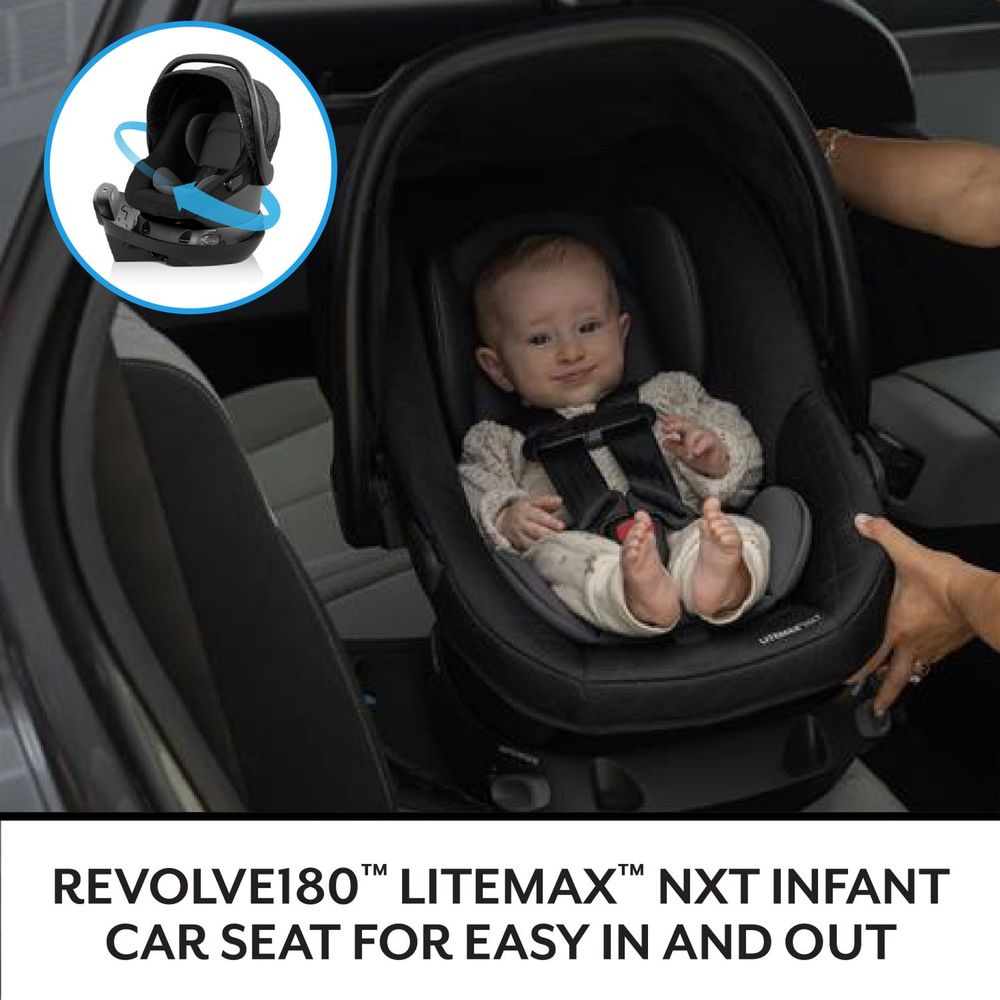 Evenflo - Shyft Intuiti Travel System With Rotational Infant Car Seat - Fossil Gray