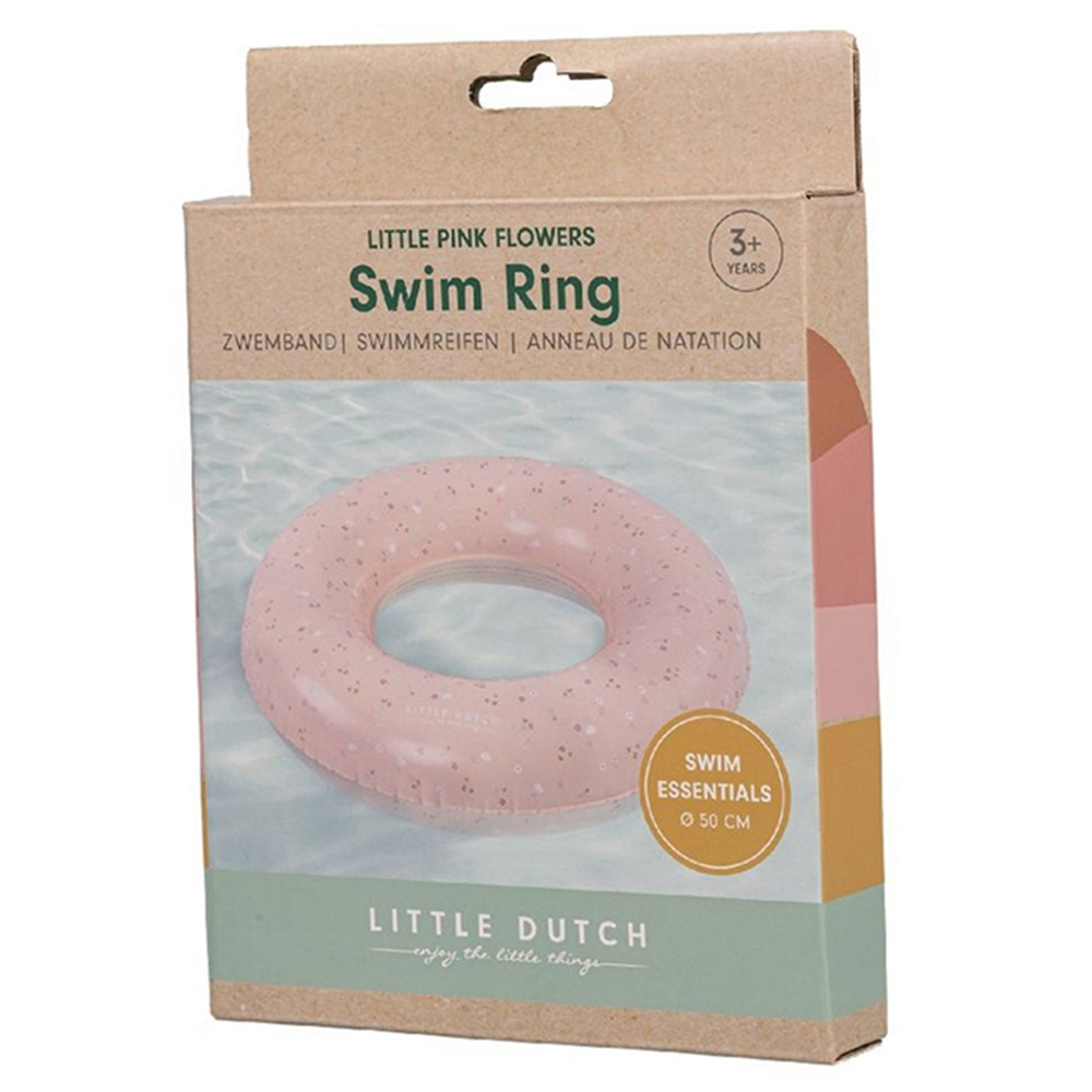 Little Dutch - Swim Ring - Pink Flowers - 50 cm