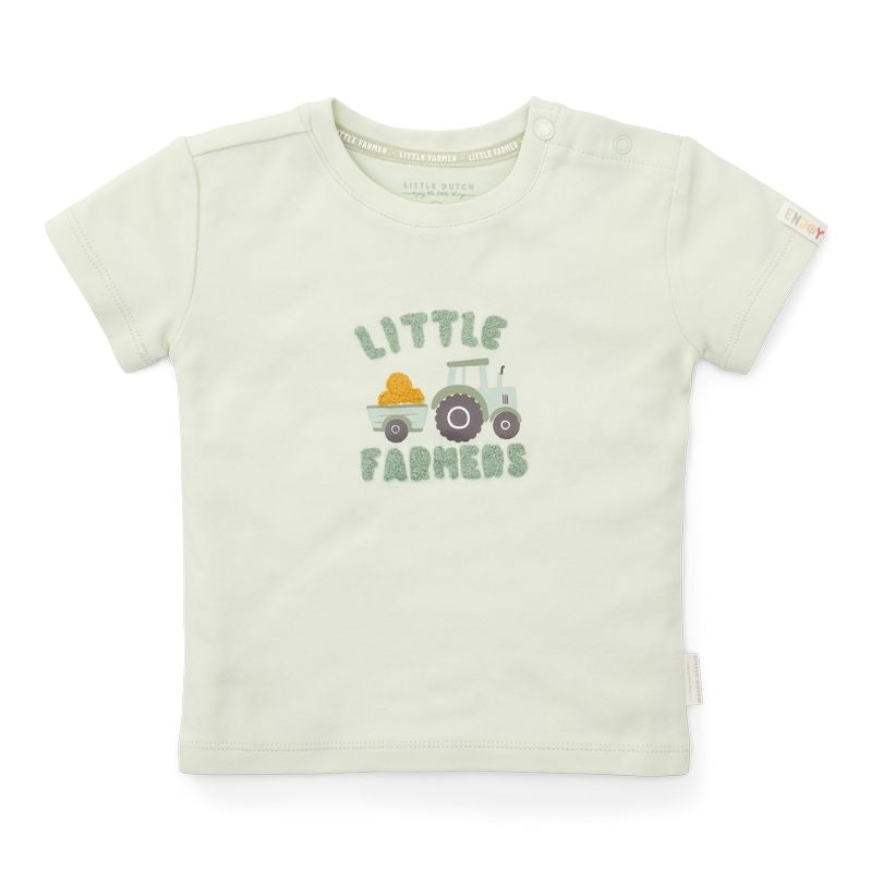 Little Dutch - Boy's Short Sleeve T-Shirt - Farm Green