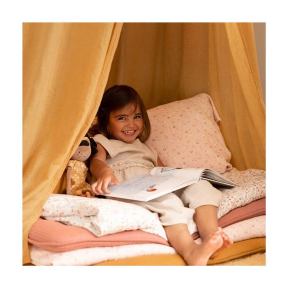 Little Dutch - Baby Cot Duvet And Pillow Cover Set - Flowers & Butterflies - 2 Pcs