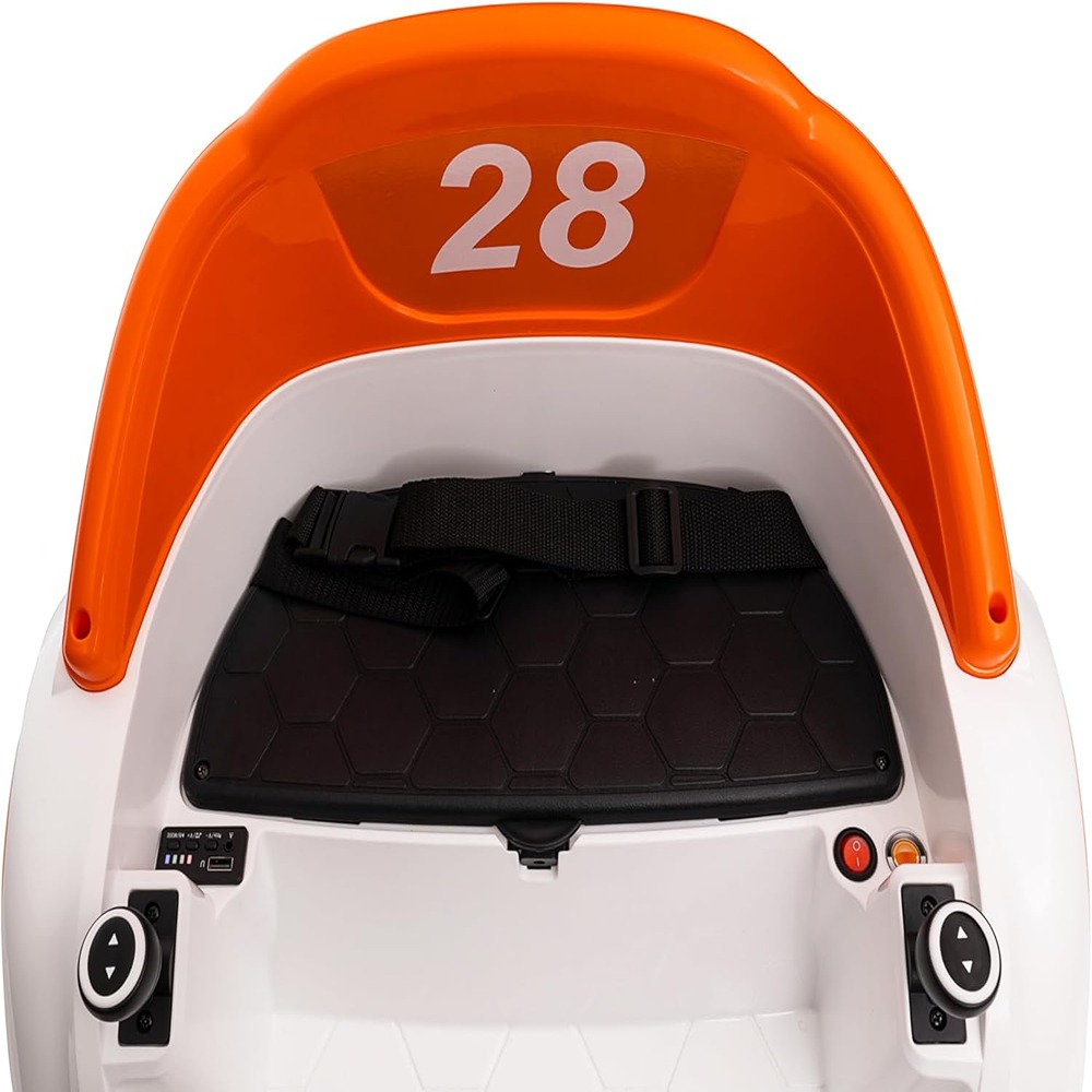 Factual Toys - Robot Power Riding Car With Remote Control 12V - Orange/White