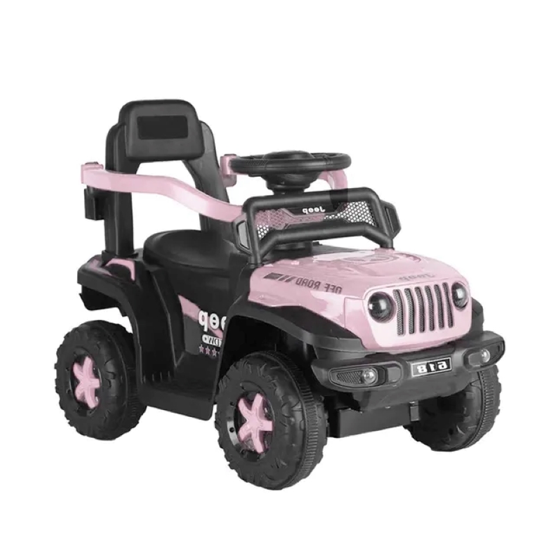 Factual Toys - 3-In-1 Kids Ride-On Artic Mini Jeep 6V - Pink