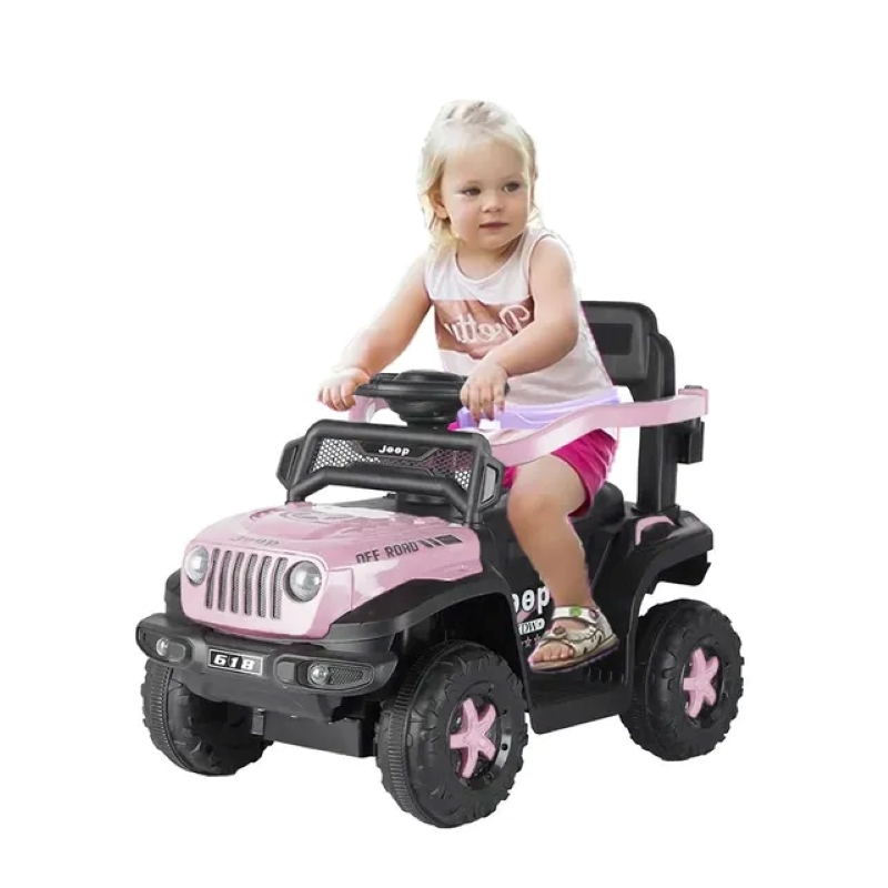 Factual Toys - 3-In-1 Kids Ride-On Artic Mini Jeep 6V - Pink