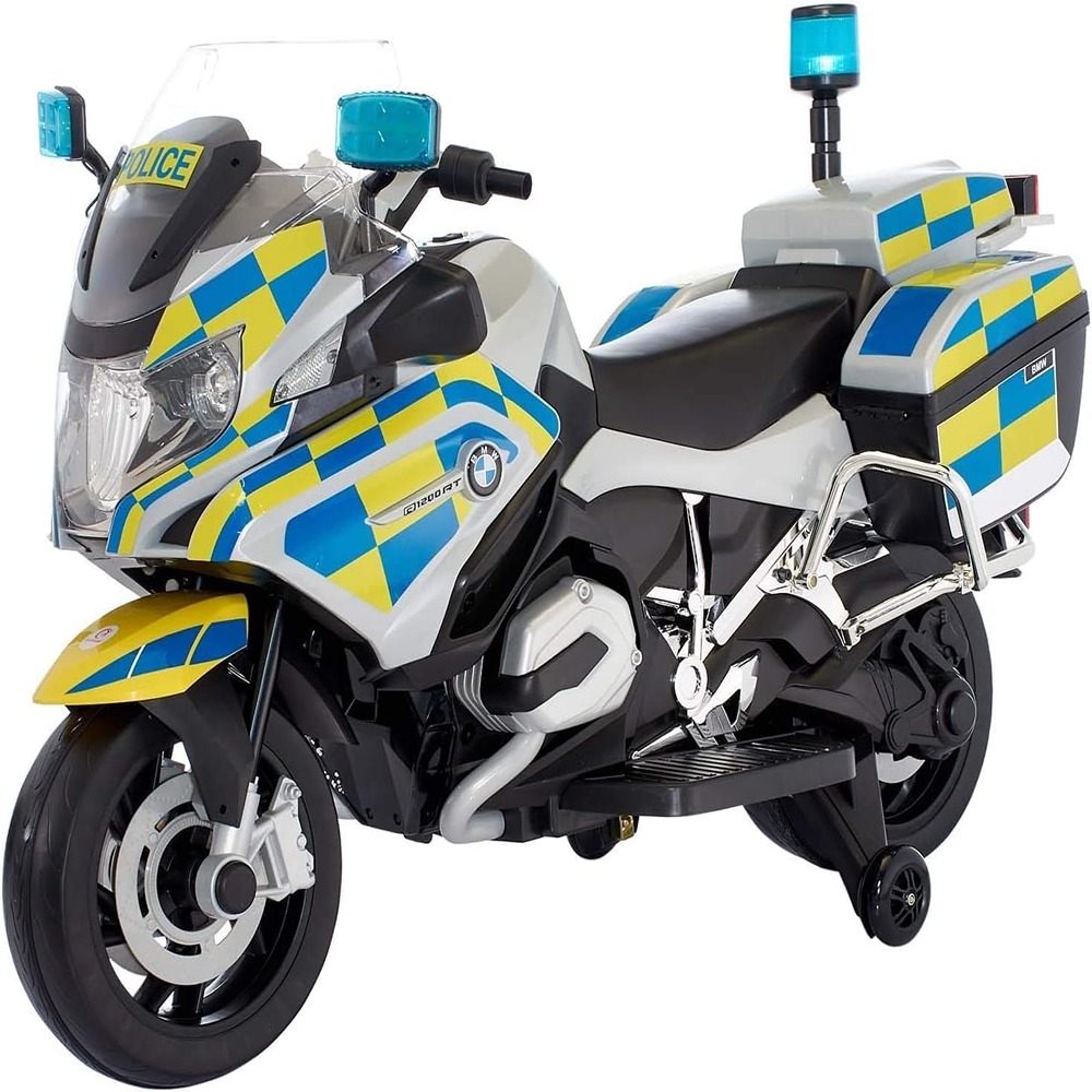 BMW Kids Police Electric Motorcycle 12V - Grey