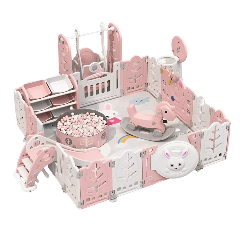 Factual Toys - All In One Luxury Kids Playpen With Multiple Activities - Color May Vary