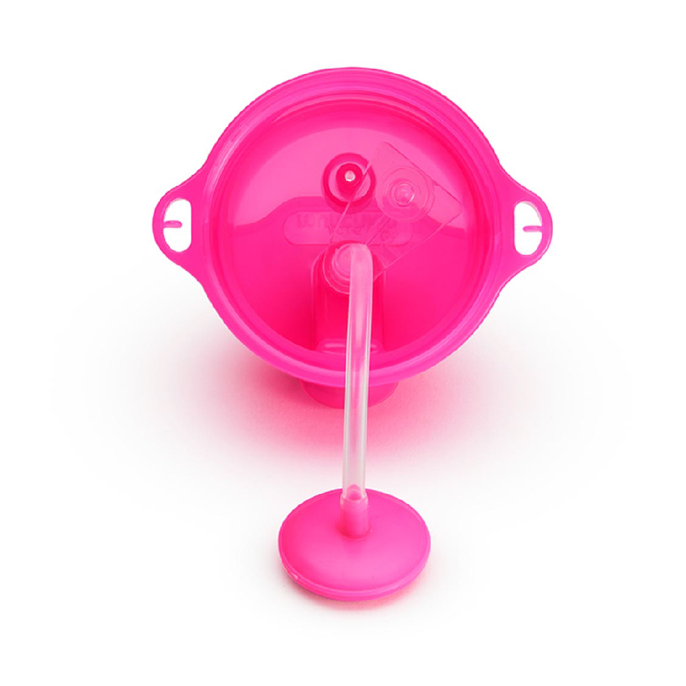 مونشكين - كوب شرب للأطفال بمقاس 12 شهرًا فما فوق، قابل للقفل بأي زاوية، وردي - 296 مل