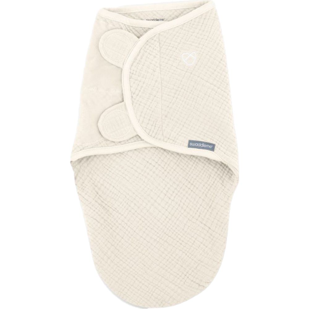 Ingenuity - SwaddleMe Muslin Swaddle - Cream