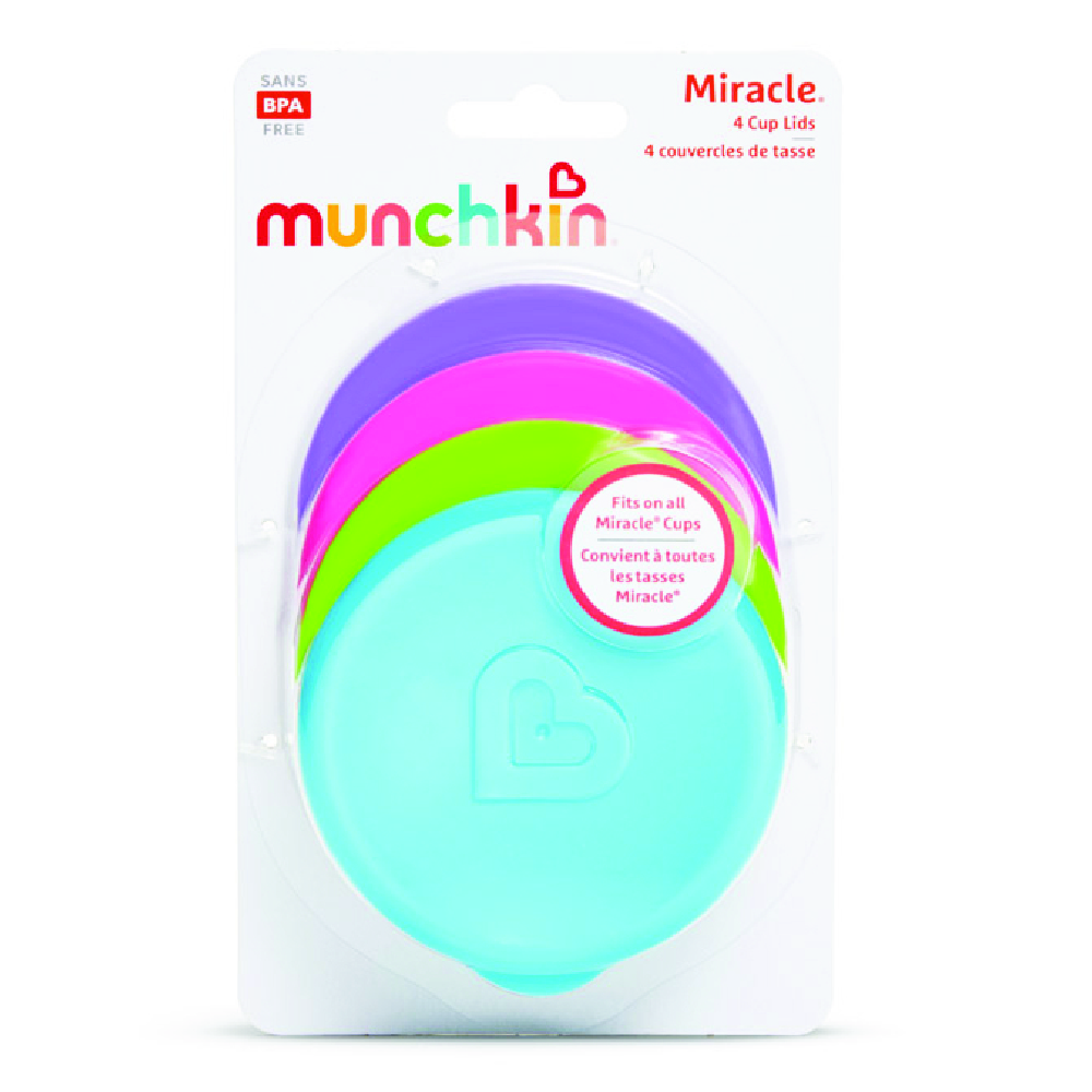 Munchkin - Miracle Cup Lids - Pack of 4