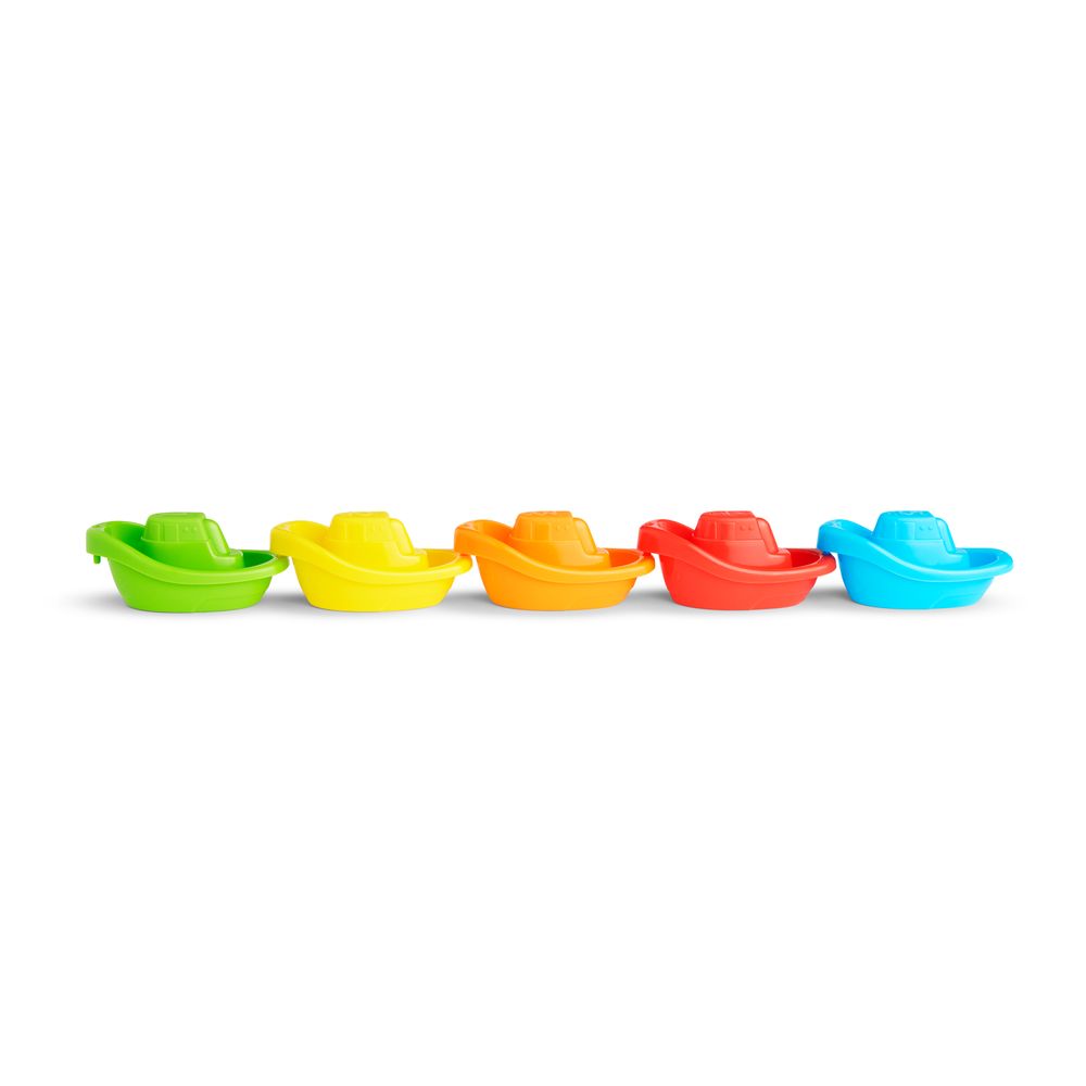 Munchkin - Fleet Of Boats Bath Toy Set - 5 Pcs