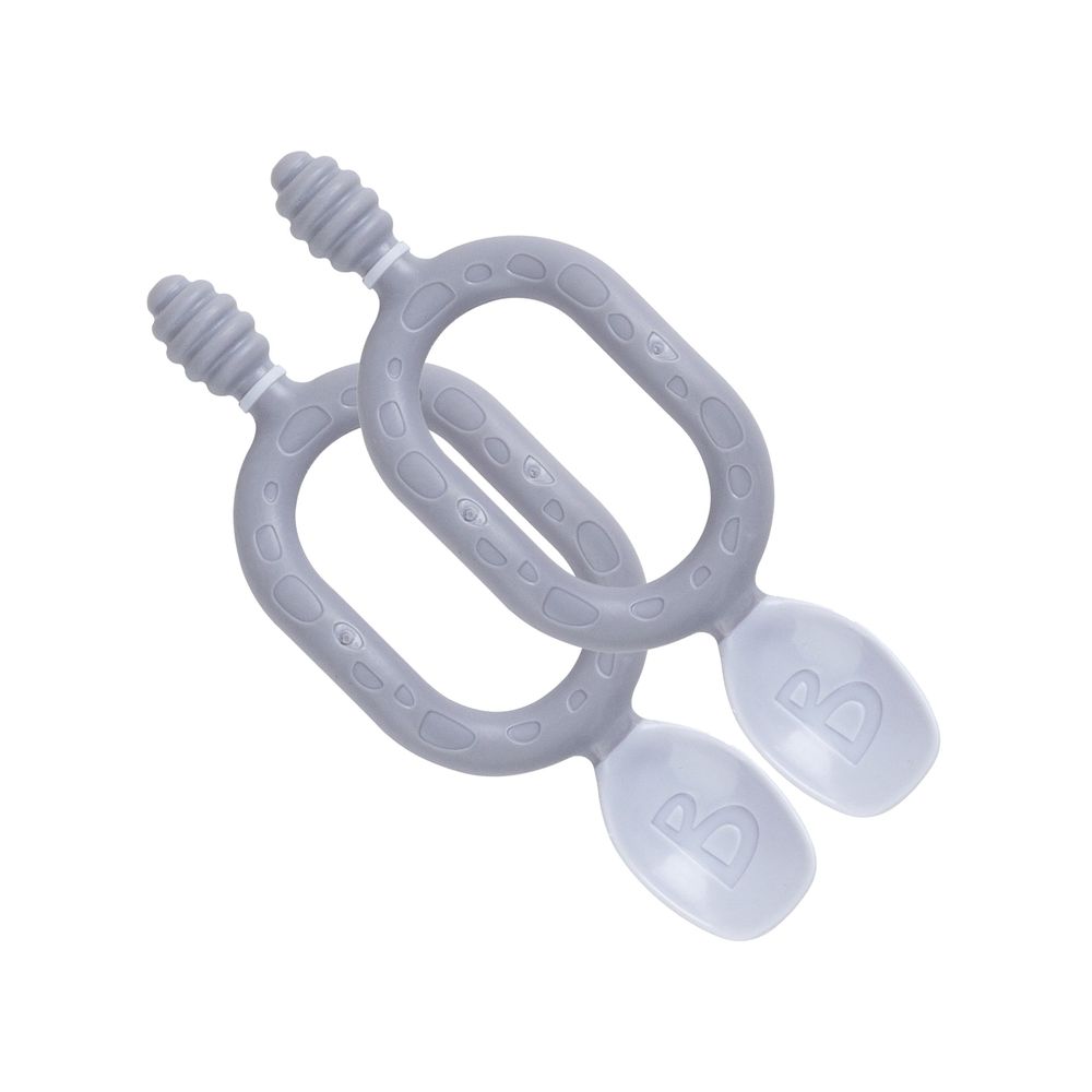 Bibado - Dippit Multi-Stage Weaning Spoon Set - Mist - 2 Pcs