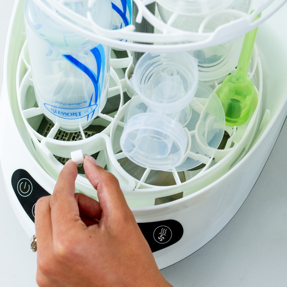 Baby Brezza - Bottom Rack Replacement For Bottle Washer Pro - White