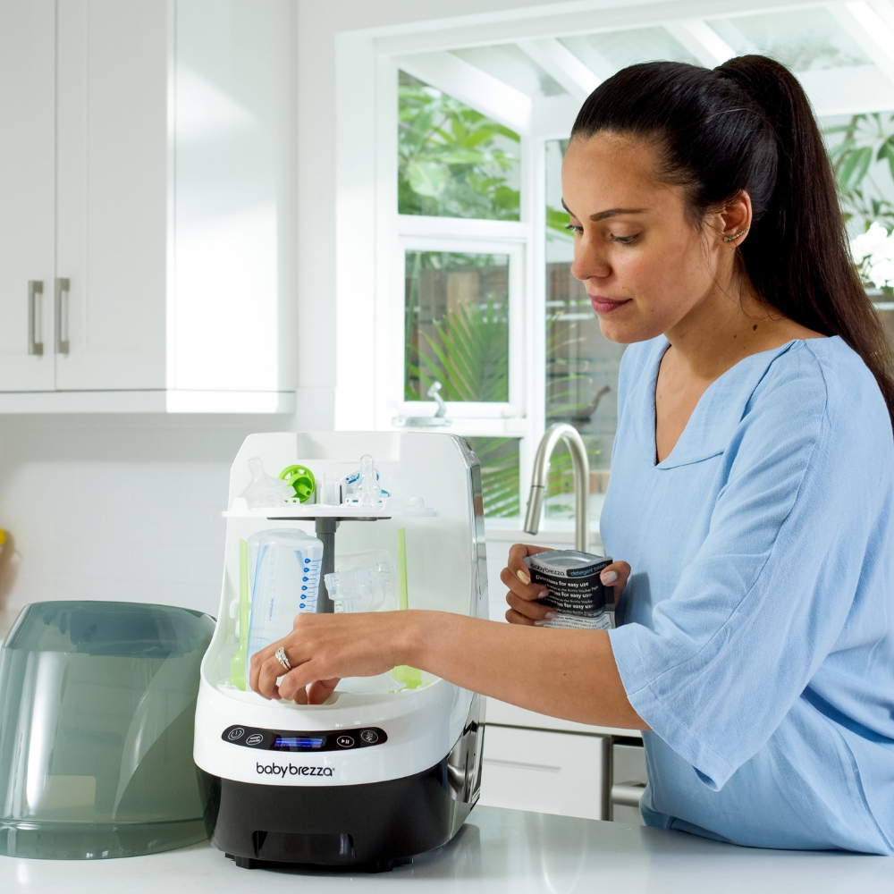 Baby Brezza - Bottom Rack Replacement For Bottle Washer Pro - White