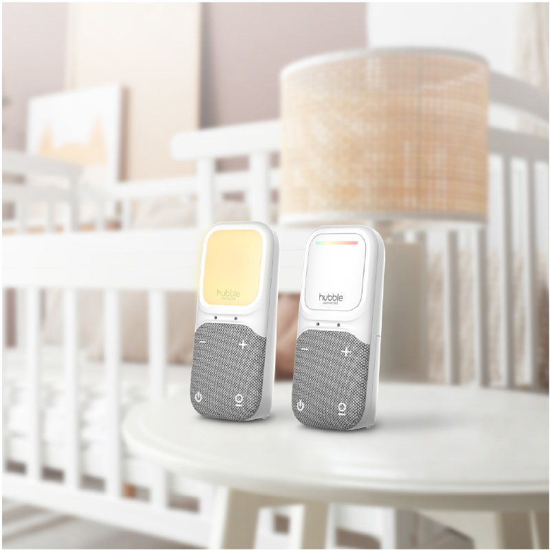 Hubble - Connected Night Light Sense Glow Audio Baby Monitor - White