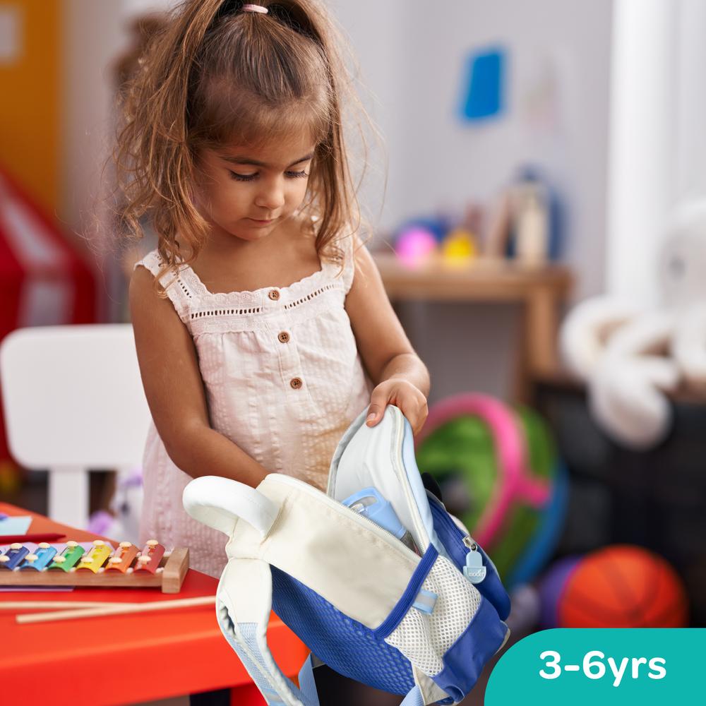 مون - شنطة ظهر للأطفال بأشرطة مبطنة ومقاومة للماء - مثالية للوجبات الخفيفة وصندوق الغداء للأطفال في الحضانة - باندا