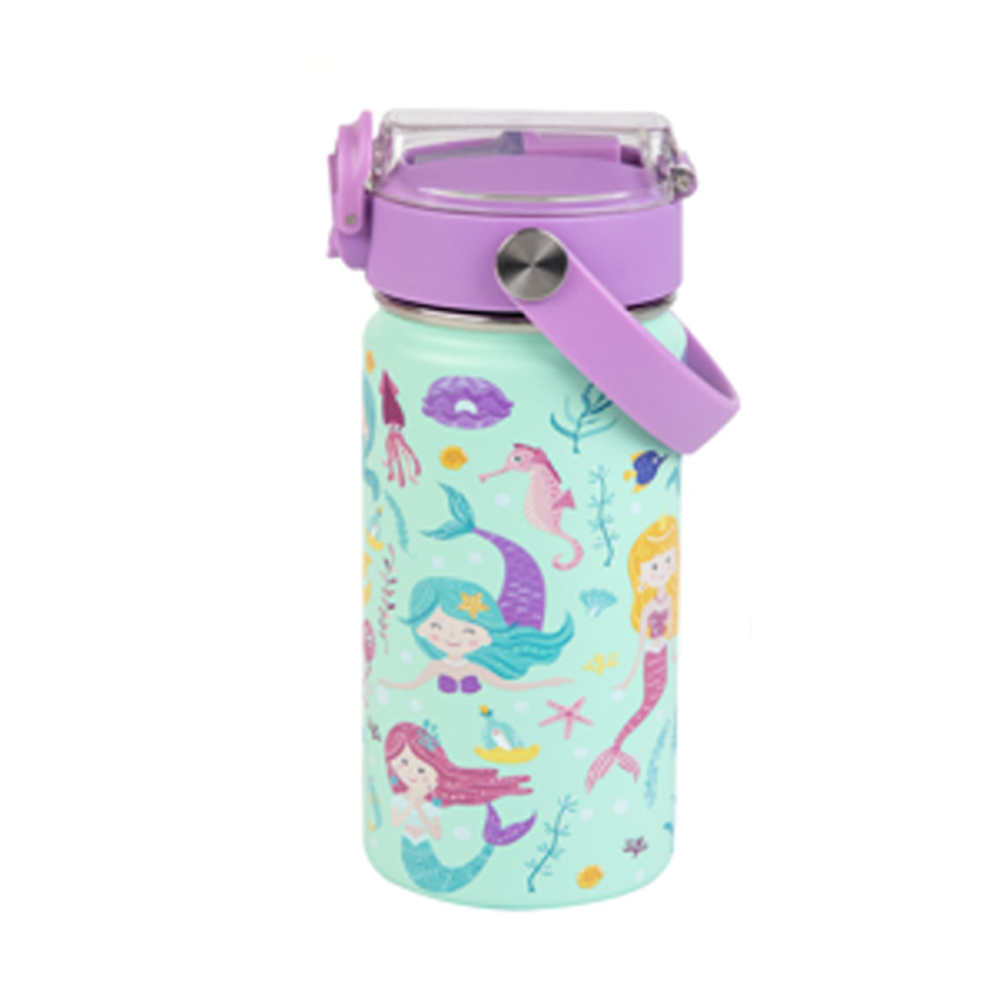 Moon - Kids Lunch Box & Insulated Water Bottle Set - Mermaid