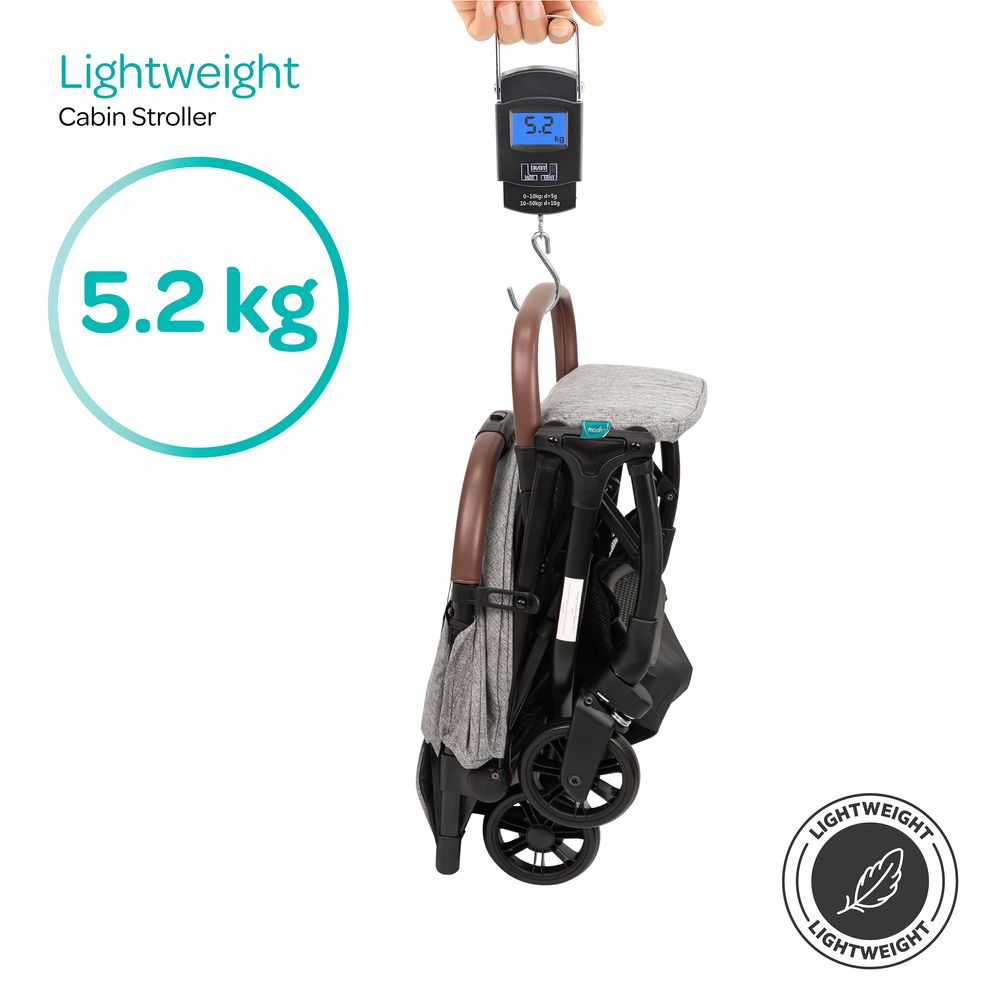 MOON - Ritzi-Lite Baby Cabin Stroller - Grey