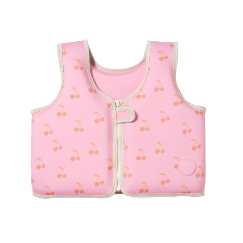 صني لايف - سترة سباحة للأطفال - زهري - كرز - 3-6 سنوات