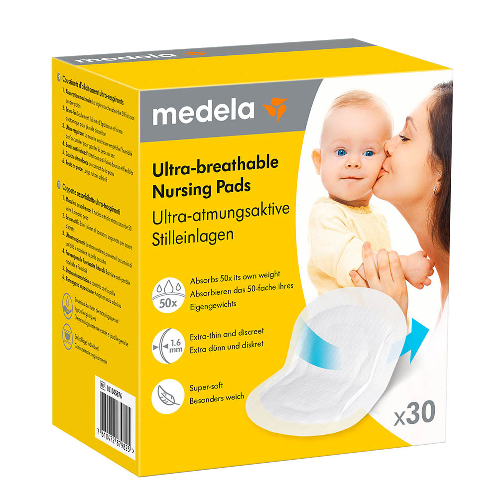 ميديلا - قطن منع تسرب الحليب مسامية - 30 قطعة