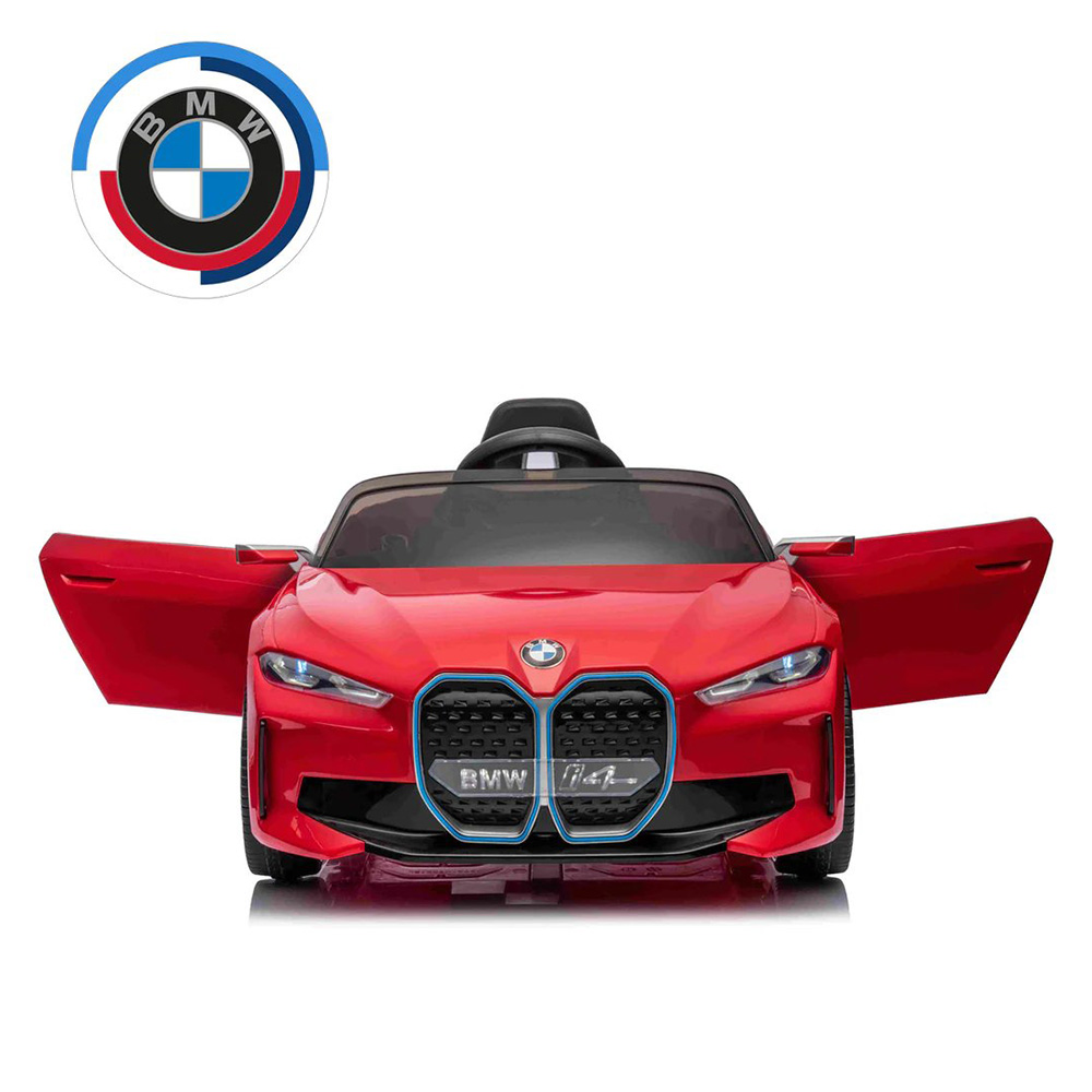 BMW - I4 Kids Ride-On Electric Ride-On Car - 12V - Red