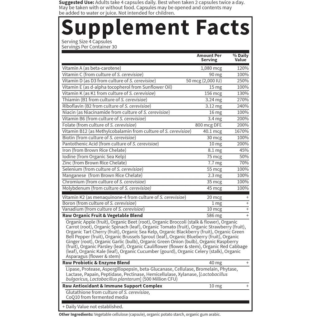غاردن أوف لايف - فيتامين كود - فيتامينات متعددة للنساء - 120 كبسولة