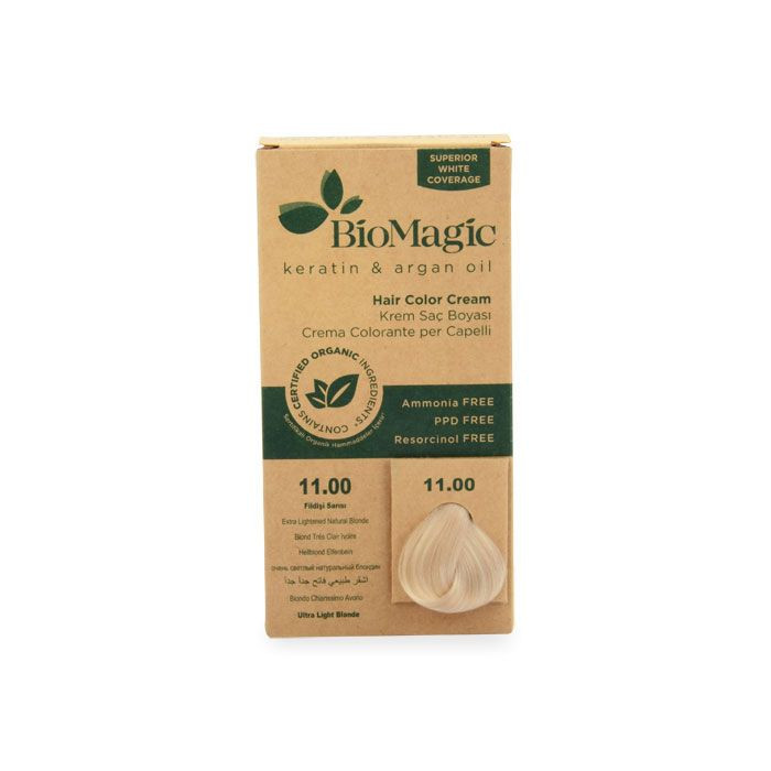 Biomagic - Hair Color Cream Infused With Keratin And Argan Oil - CK 11/00 Extra Light Nat Blonde 60ml