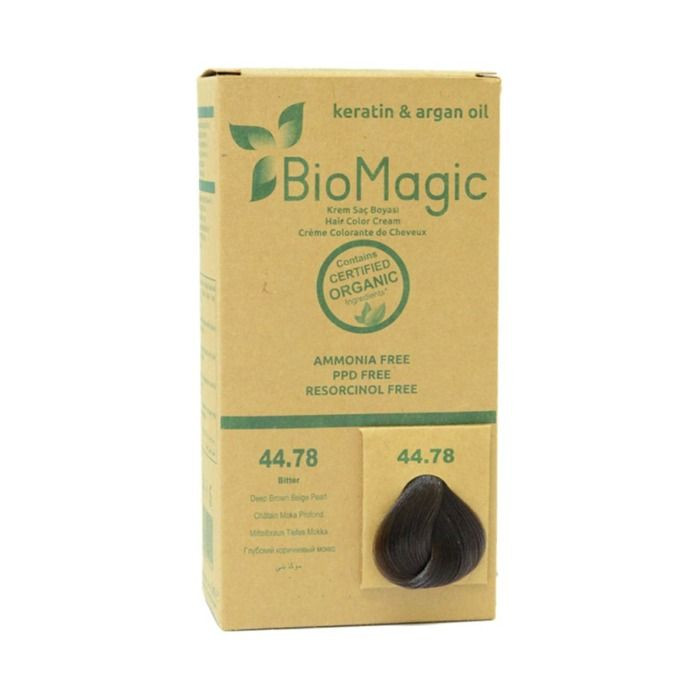 Biomagic - Hair Color Cream Infused With Keratin And Argan Oil - CK 44/78 Bitter 60ml