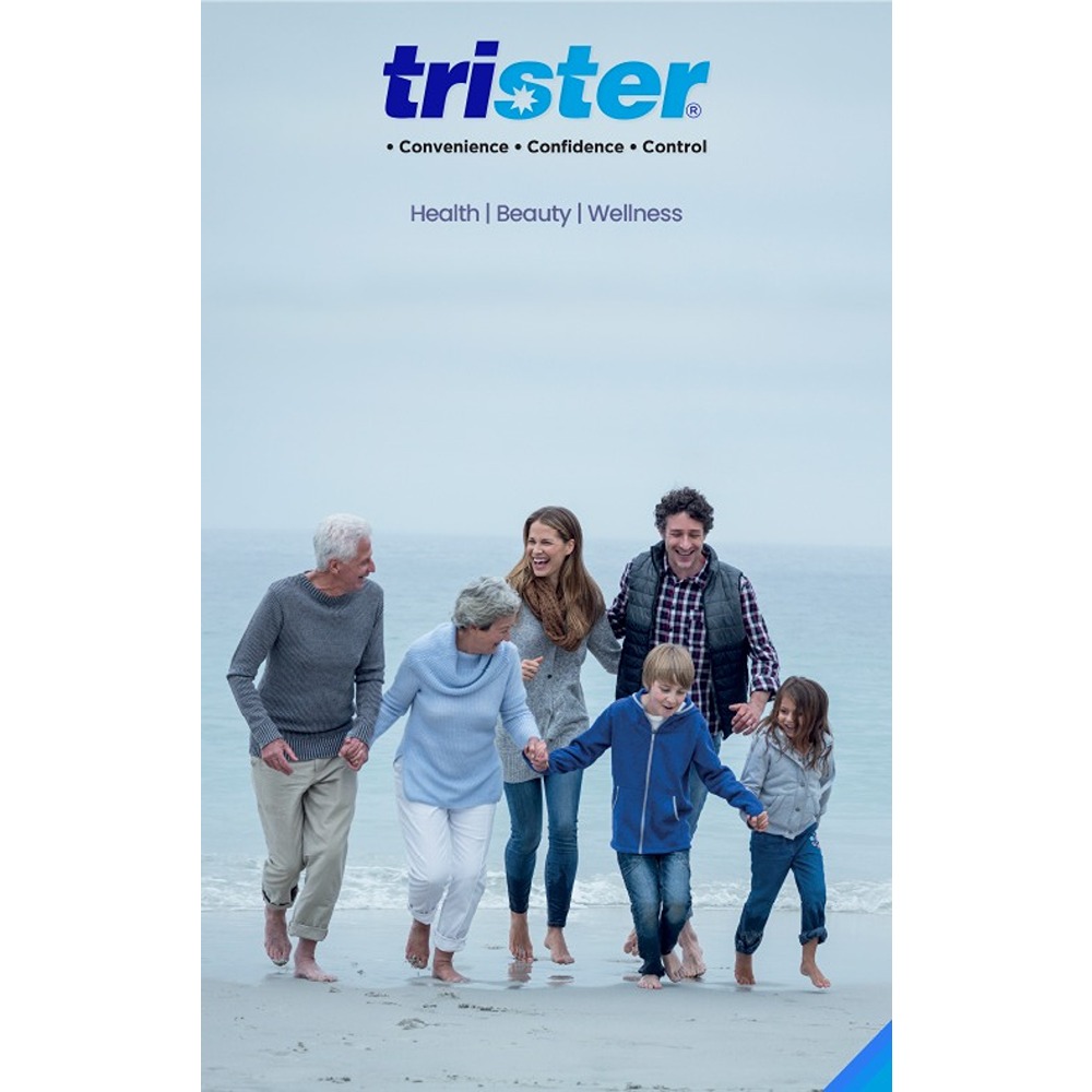 تريستر - قربة الماء الساخن مع غطاء - أحمر - 2 لتر