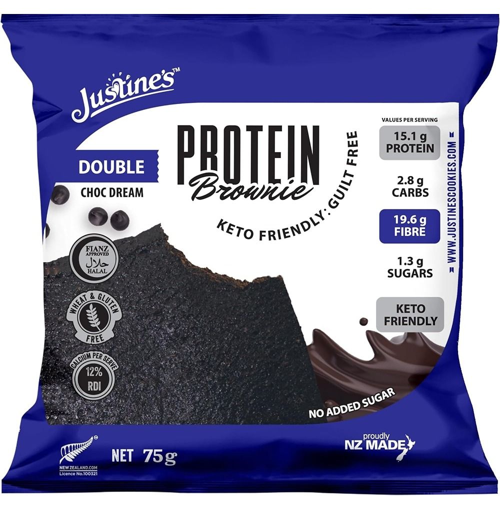 Justines - Keto Friendly Protein Brownie Double Chocolate Dream Cookie