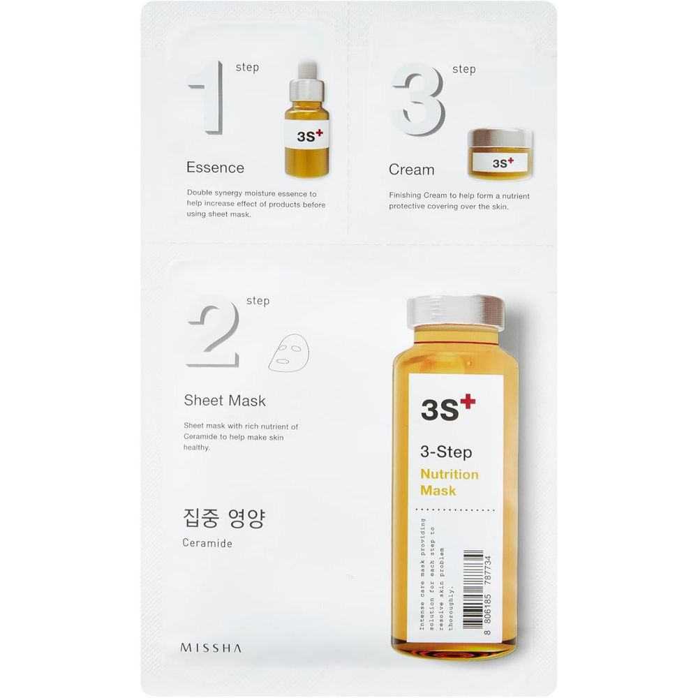 Missha 3S Plus 3 Step Nutrition Mask - 1.5 gm