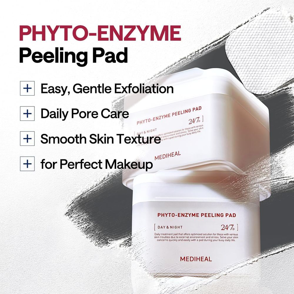 Mediheal Day & Night Phyto-Enzyme Peeling Pad - 90 Pcs
