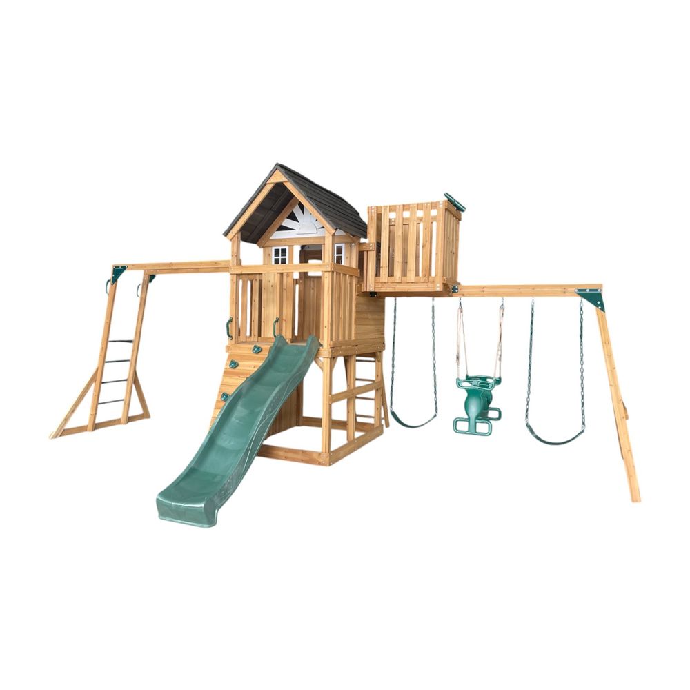 Dynamic Sports - Arabian Leopard Wooden Swing Set