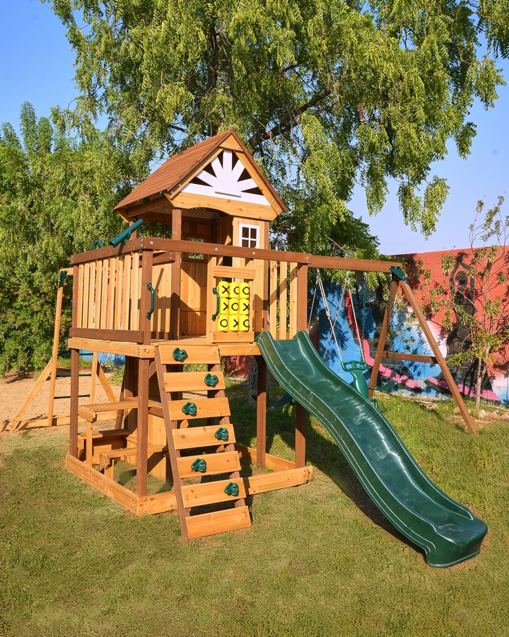 Dynamic Sports - Arabian Ibex Wooden Swing Set