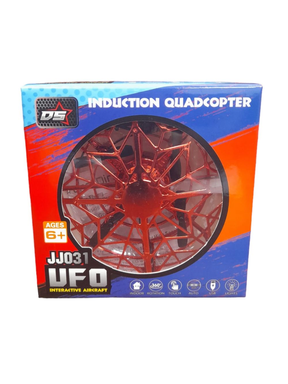 Dynamic Sports - Induction Quodecopter - Flying UFO spinner - Color May Vary