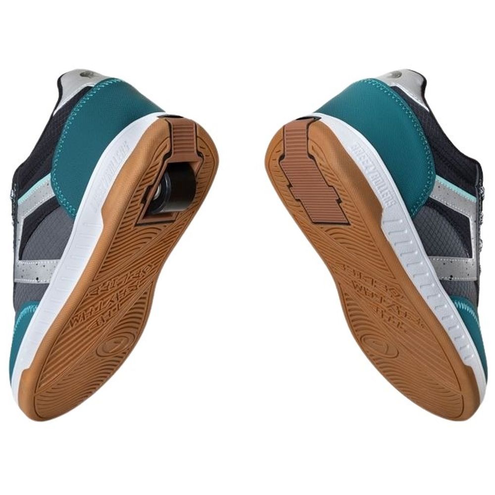 بريزي رولرز - حذاء بعجلات للأطفال - أخضر ورمادي