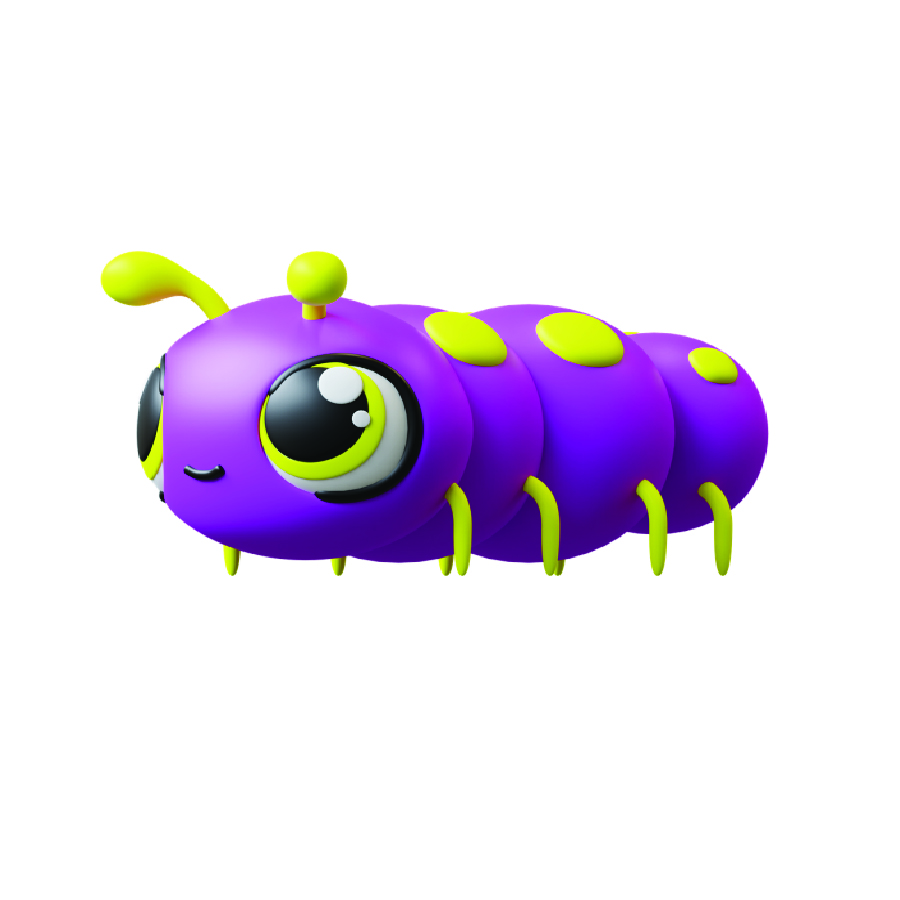 Eolo - Jiggly Interactivity Pet Caterpiller Bug